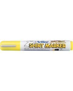 Marker pentru textile Artline T-Shirt, corp plastic, varf rotund 2.0mm - galben fluorescent