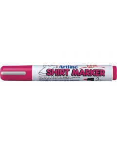 Marker pentru textile Artline T-Shirt, corp plastic, varf rotund 2.0mm - roze