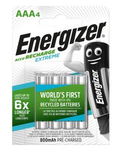 Acumulatori Extreme AAA, R3, 1.2V, 800 mAh, 4 buc/set, Energizer