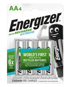 Acumulatori Extreme AA, LR6, 1.2V, 2300 mAh, 4 buc/set, Energizer