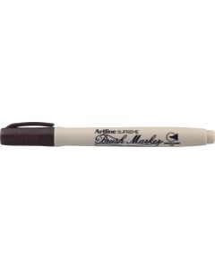 Marker cu varf flexibil (pensula) ARTLINE Supreme Brush - maro inchis