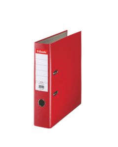 Biblioraft plastifiat Esselte Economy  A4 7,5 cm - rosu