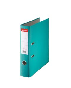 Biblioraft plastifiat Esselte Economy A4 7,5 cm- turcoaz