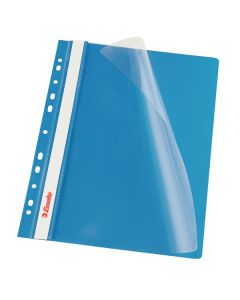 Dosar plastic PVC cu multiperforatii ESSELTE Vivida, A4, 10 buc/set - albastru