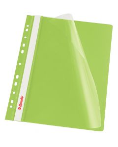 Dosar cu multiperforatii ESSELTE Vivida, PP, A4, 10 buc/set, verde