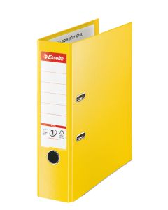 Biblioraft Esselte No.1 Power Jumbo Plus VIVIDA, PP/PP, partial reciclat, FSC, 80 mm, galben