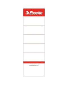 Etichete pentru biblioraft ESSELTE, interschimbabile, carton, 75 mm, 10 buc/set, alb