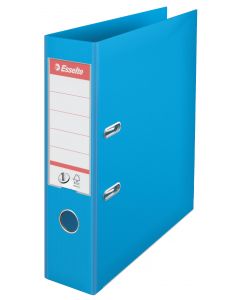 Biblioraft Esselte No.1 Power, PP/PP, partial reciclat FSC A4 7,5 cm- cyan