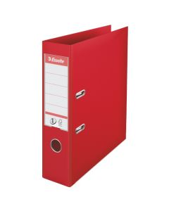 Biblioraft plastifiat interior-exterior Esselte No.1 Power 7,5 cm- rosu