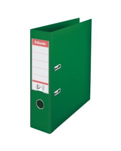 Biblioraft plastifiat interior-exterior Esselte No.1 Power A4 7,5 cm- verde