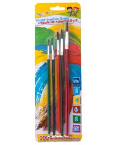 Set 5 pensule/blister (nr.2-4-6-8-10), GIMBOO - culori asortate