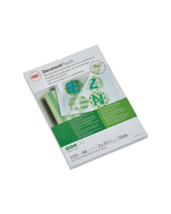 Folie laminare GBC, la cald, A4, 75 mic, 100 buc/set