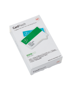 Folie laminare GBC, la cald, tip ecuson 64x108mm, 125 mic, 100 buc/set