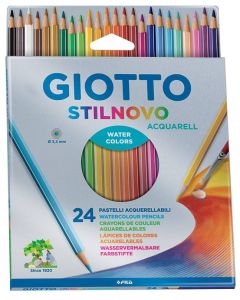 Creioane colorate 24 culori/cutie, GIOTTO Stilnovo Aquarell