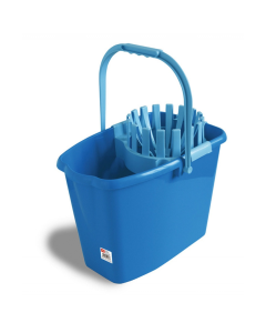 Galeata plastic cu storcator pentru mop, 10 litri, Anna Zaradna - albastra