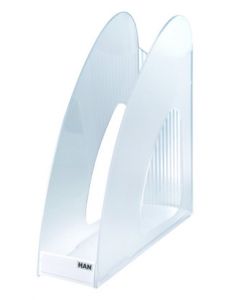 Suport vertical plastic pentru cataloage HAN Twin - transparent cristal