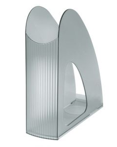 Suport vertical plastic pentru cataloage HAN Twin - transparent gri