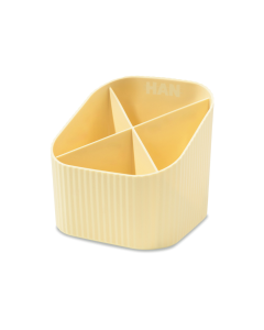 Suport pentru instrumente de scris HAN Re-Loop, PP reciclat - galben pastel