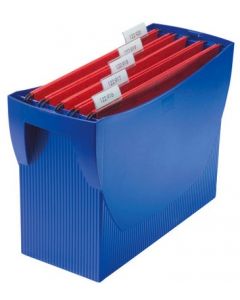 Suport plastic pentru 20 dosare suspendabile, HAN Swing - albastru