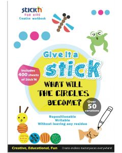 Carte creativa Stick"n Circle - cercuri neon asortate