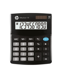 Calculator de birou, 10 digits, 125 x 101 x 33 mm, solar power, HP OC110