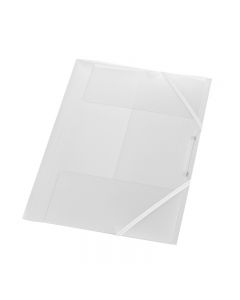 MAPA CU ELASTIC A4 PP 15MM ALB TRANSLUCID