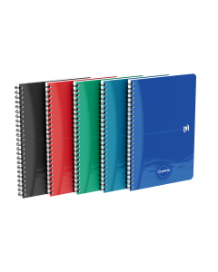 Caiet A5 Oxford Office Oceanis, 90 file, hartie Optik 90g/mp, spira dubla, scribzee, matematica, diverse culori