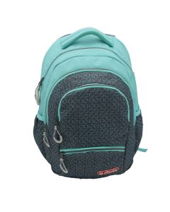 RUCSAC HERLITZ ZIPPER PRO: ERGONOMIC, SPATIOS, POLIESTER RECICLAT REZISTENT LA APA, BRETELE AJUSTABILE, BANDA/FERMOARE REFLECTORIZANTE, MOTIV CIRCLES