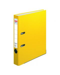 Biblioraft plastifiat 5 cm Herlitz A4-galben