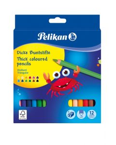 CREIOANE COLOR JUMBO, SET 12 CULORI + ASCUTITOARE