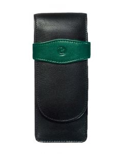 ETUI DE PIELE TG32 3 INSTRUMENTE,NEGRU/VERDE
