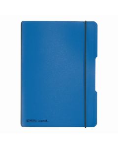CAIET MY.BOOK FLEX A5 40F PATRATELE COPERTA ALBASTRU ELASTIC NEGRU