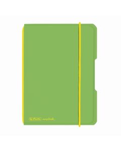 CAIET MY.BOOK FLEX A6 40F DICTANDO VERDE DESCHIS TRANSPARENT CU LOGO GALBEN