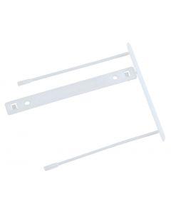 Alonja de mare capacitate, pentru arhivare, plastic, 100buc/set, Q-Connect Z-Clip - alba