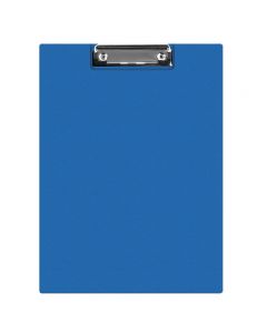 Clipboard dublu A5, plastifiat PVC, Q-Connect - albastru
