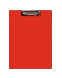 Clipboard dublu A5, plastifiat PVC, Q-Connect - rosu