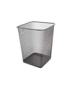 Cos metalic Mesh, pentru hartii, 18 litri, forma patrata, Q-Connect - negru