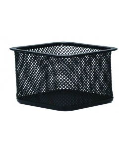 Suport metalic Mesh, pentru agrafe, forma patrata - 80 x 80 x 30mm, Q-Connect - negru