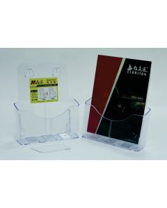 Display plastic pentru brosuri, de birou/perete, 1 x A4-portrait, KEJEA - transparent