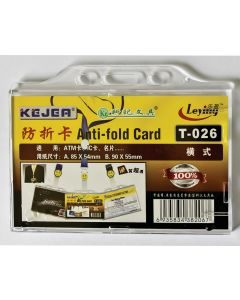 Suport PP, pentru carduri, 85 x 54mm, orizontal cu sistem anti-alunecare, 5 buc/set, KEJEA - transp.