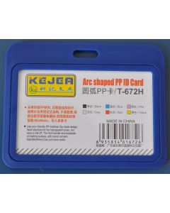 Suport PP tip arc, pentru carduri, 85 x 55mm, orizontal, 5 buc/set, KEJEA - bleumarin