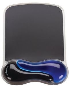 Mouse Pad Kensington Duo Gel, cu suport ergonomic pentru incheietura mainii, cu gel, albastru/negru