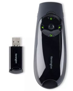 Presenter Kensington Expert, conexiune wireless, control cursor, laser verde, 45 m, negru