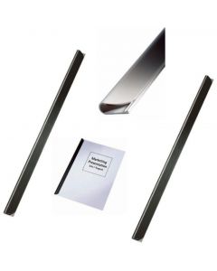 Sina legare documente LEITZ, plastic, A4, 9 mm, 90 coli, 25 buc/set, negru