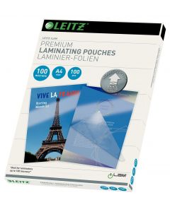 Folie laminare LEITZ UDT, la cald, A4, 100 mic, 100 buc/ set