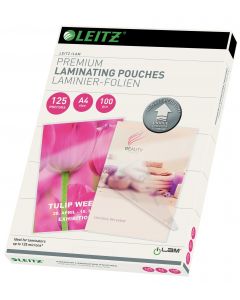 Folie laminare LEITZ UDT, la cald, A4, 125 mic, 100 buc/ set