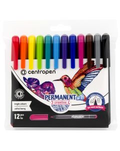 MARKERE PERMANENTE CREATIVE SLIM 12/SET CENTROPEN