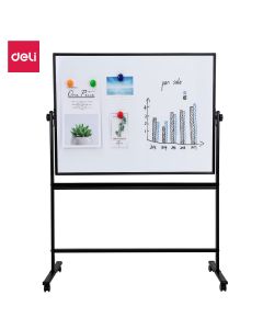 WHITEBOARD MAGNETIC MOBIL 90*120 CM RAMA ALUMINIU DELI