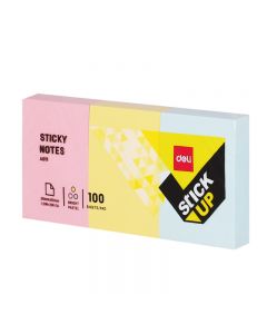 NOTES ADEZIV 3*38*51MM 3 CULORI 100 FILE DELI