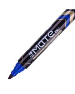 MARKER PERMANENT ALBASTRU VARF ROTUND 1.5MM MATE DELI